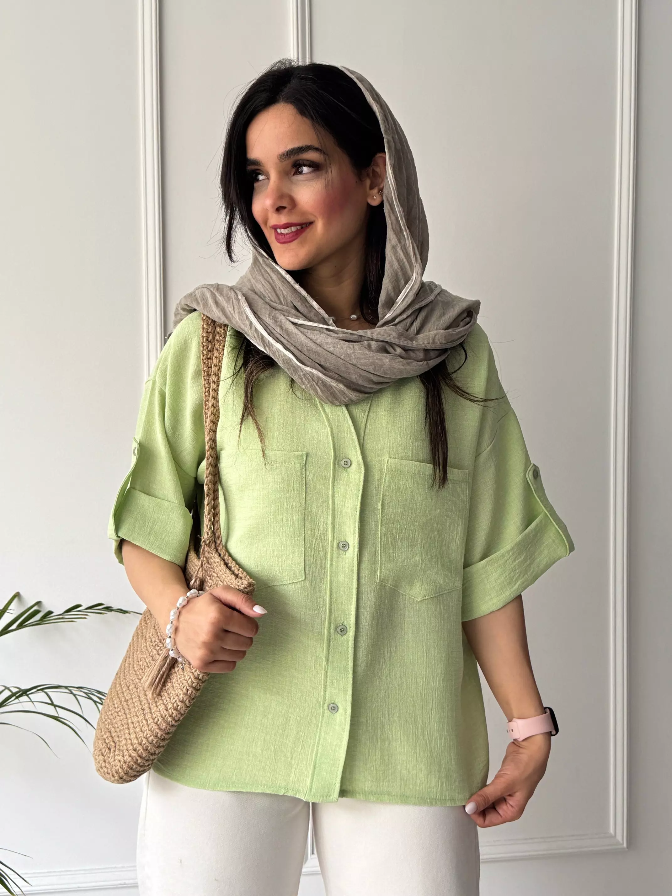 مانتو شومیزی مدادرنگی